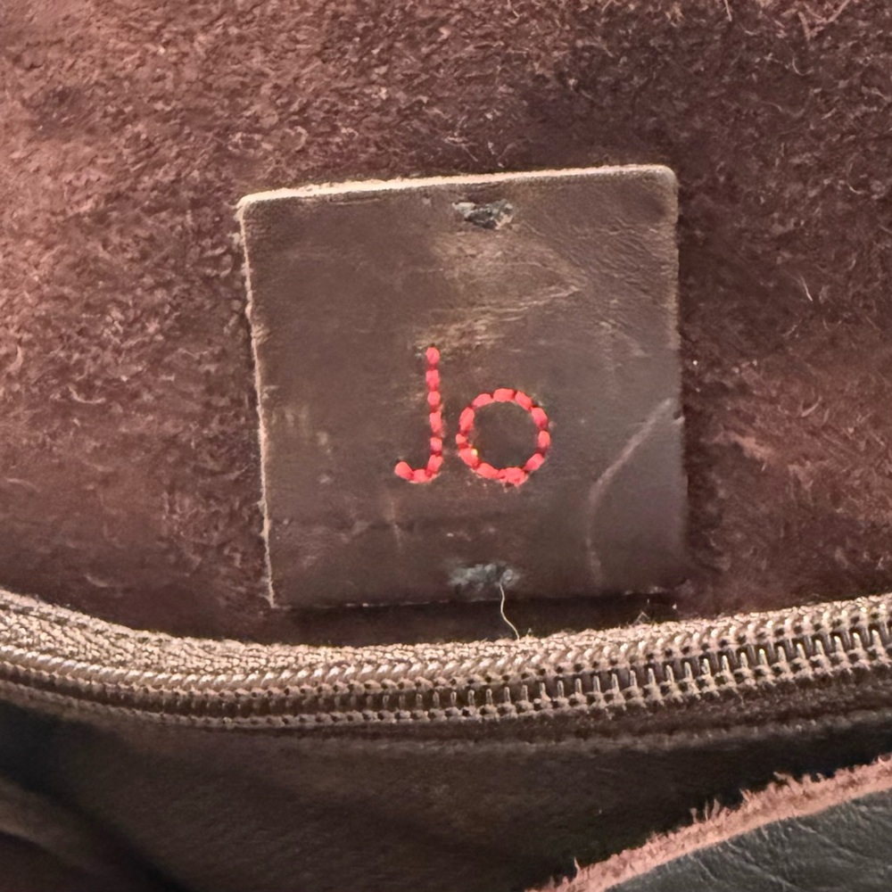 Handcrafted JO Dark Brown Leather with Brass-Wrapped Clasp Clutch/Crossbody Bag - Picture 11 of 15